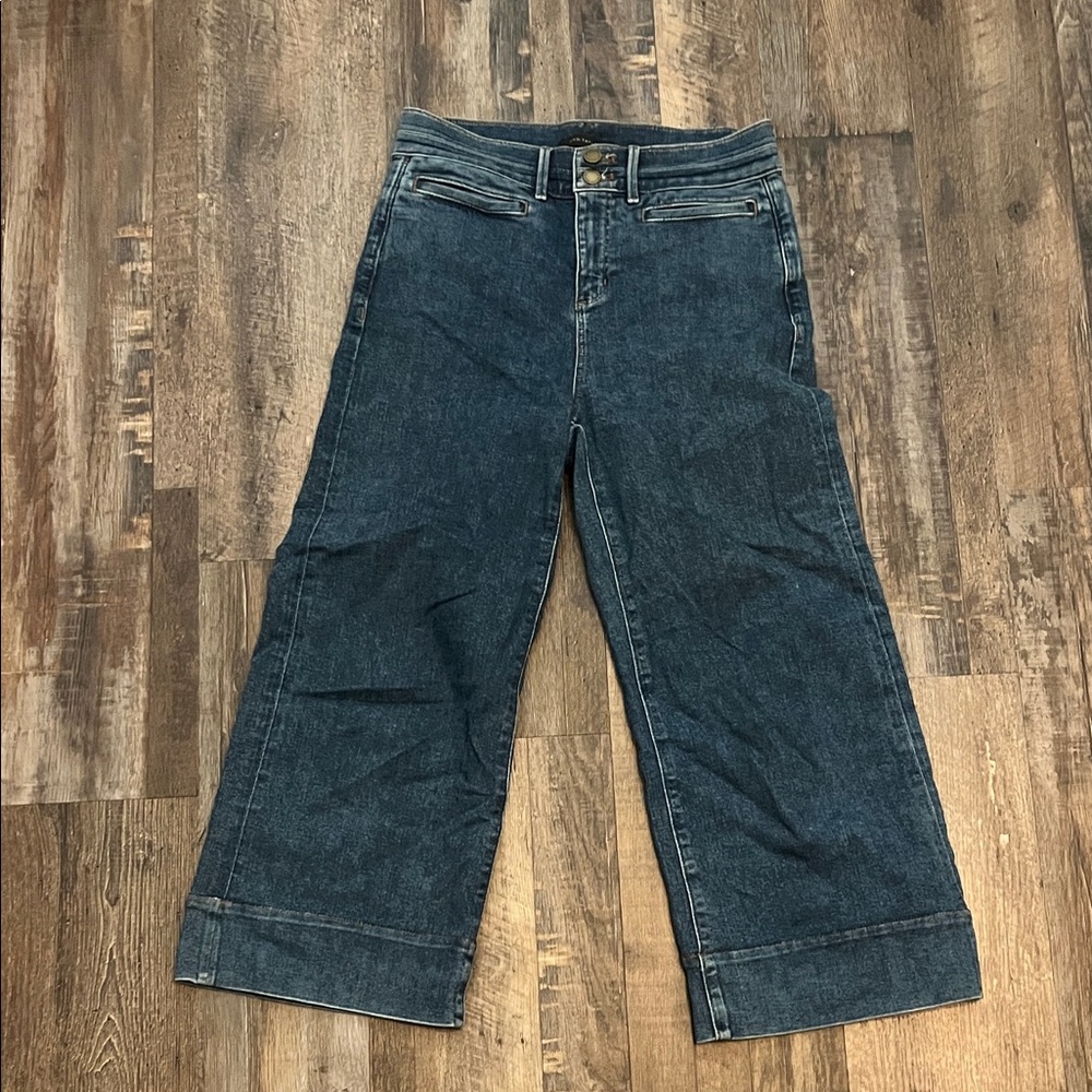 Ann Taylor Blue Wide Leg Jeans